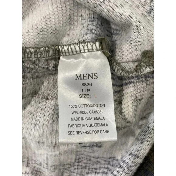 Woolrich Shirt Mens Large Button Up Short Sleeve Hawaiian Floral Tropical‎ Gray - Picture 3 of 8